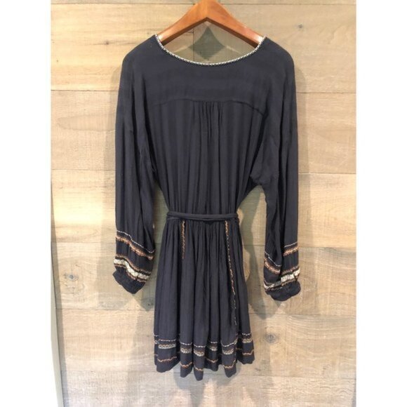 NWOT Free People Delilah Embroidered Wrap Dress Size S - Picture 4 of 8